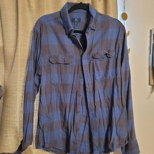 Blue and grey flannel